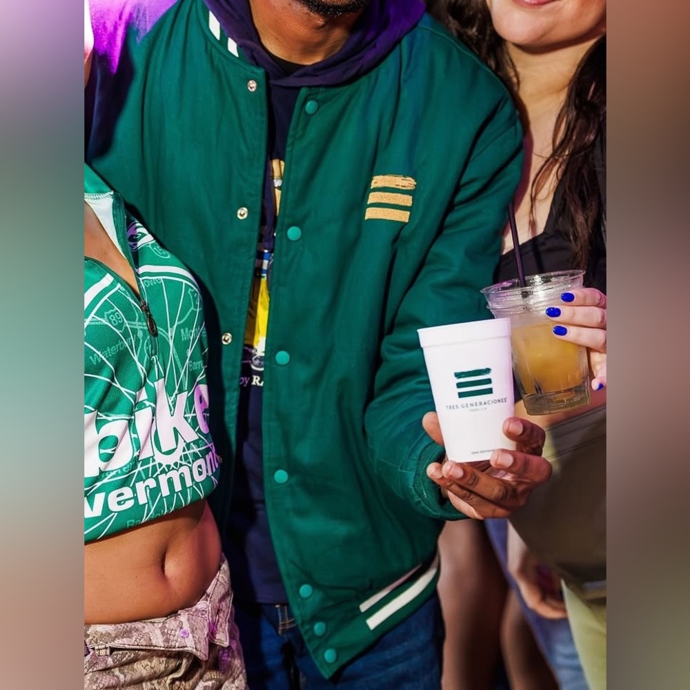 Tres Generaciones Tequila Green Varsity Jacket